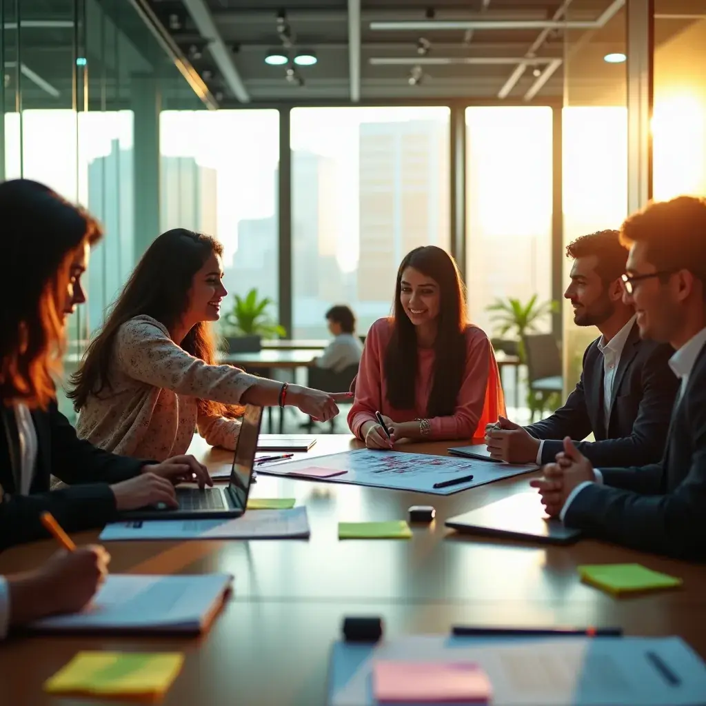 Modern office environment