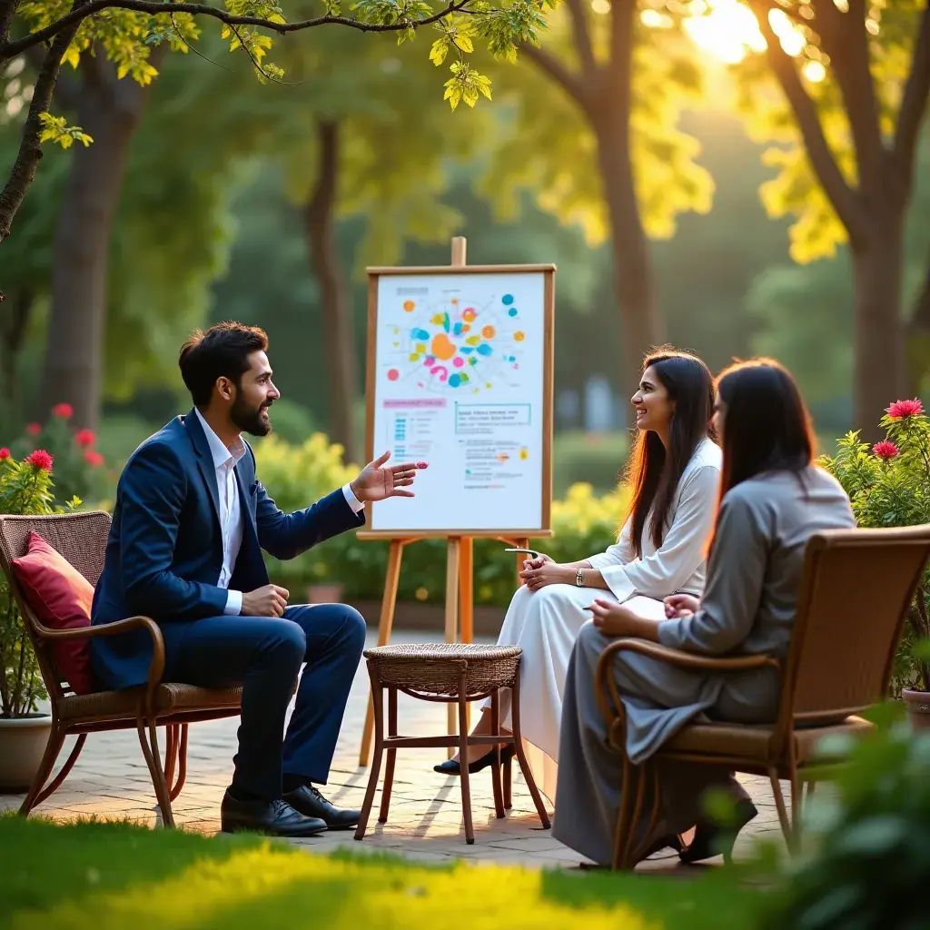 Professional team collaboration